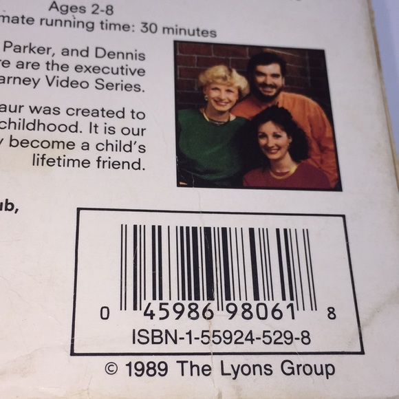 Barney Goes To School Sing Along VHS Video 1990 Vintage Purple Dinosaur - Picture 5 of 10